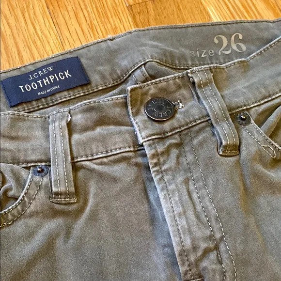 J.Crew “Toothpick” Skinny Jeans – Size 2 • Gray Green - Picture 2 of 7